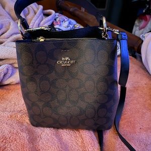 Coach Small Town Bucket Bag In Signature Canvas